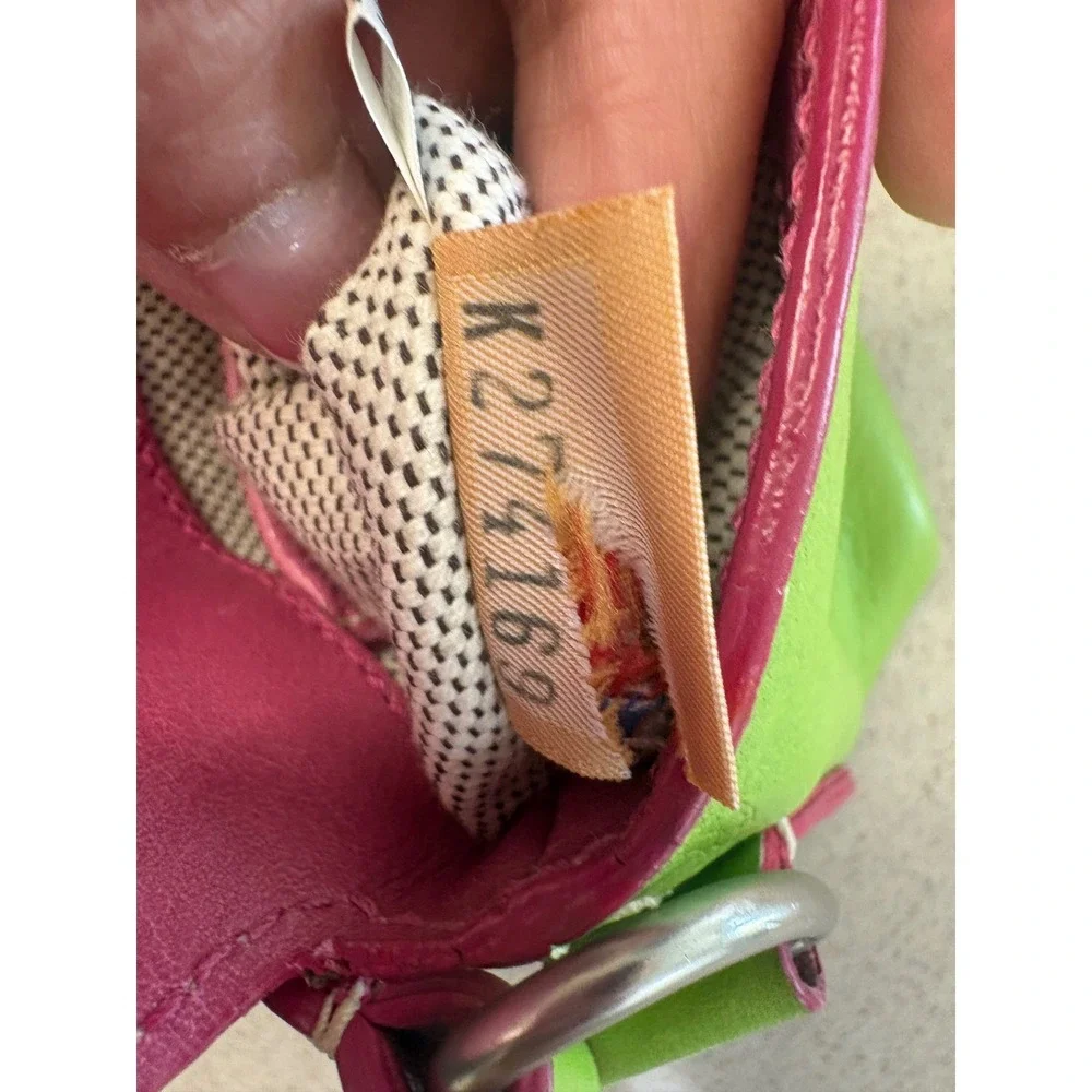 Dooney & Bourke Lime Heart Buckle‎ Mini Shoulder Bag Y2K